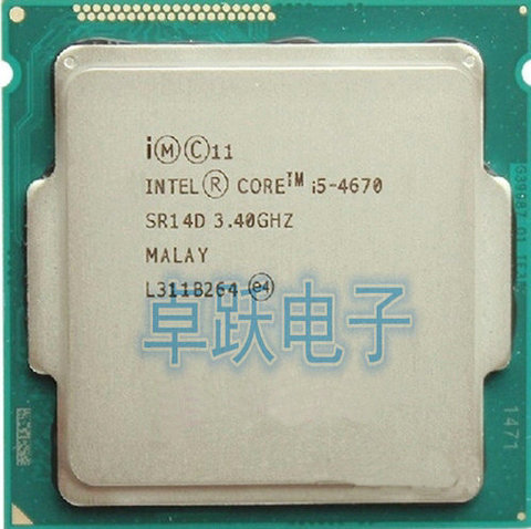Intel Core i5-4670 i5 4670 Processor Quad-Core LGA1150 Desktop CPU 100% working properly Desktop Processor ► Photo 1/1