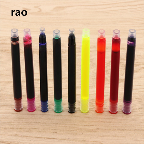 High quality 5psc colors Ink refill  cartridge fountain Pen Student  office stationery Supplies ink pens for writing ► Photo 1/6