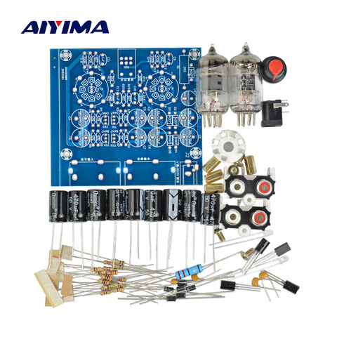 AIYIMA Tube Amplifiers Audio board Amplificador Pre-Amp Audio Mixer 6J1 Valve Preamp Bile Buffer Diy Kits ► Photo 1/6