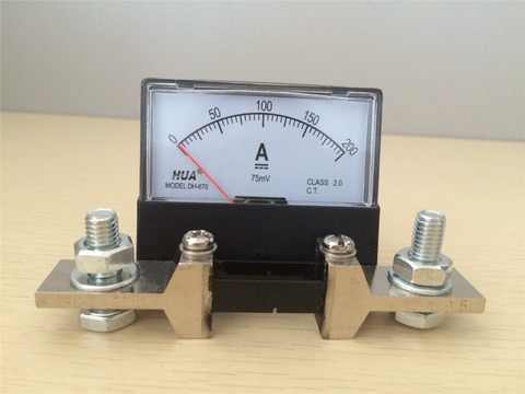 DH-670 30A 50A 100A 200A 500A DC With Shunt Analog Amp Panel Meter Current Ammeter ► Photo 1/4