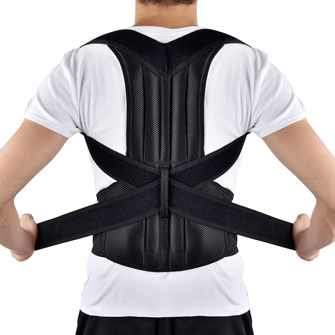 Adjustable Posture Corrector Back Support Belt Shoulder Back Brace Lumbar  Spine Support Belt Posture Correction For Adult - Price history & Review, AliExpress Seller - DeMoce Official Store