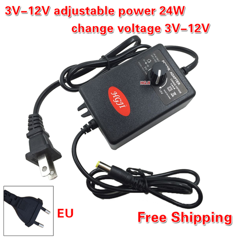 Wholesal AC to DC Adapter 3-12V2A Adjustable Power Supply Motor Speed Controller For Electric Hand Drill Power Adapte DC3V-12V ► Photo 1/1