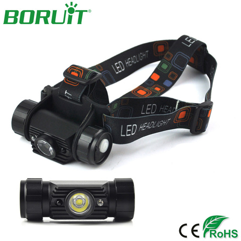 BORUiT Mini IR Sensor Headlamp Induction Flashlight USB Rechargeable Headlight Waterproof Camping Head Torch Light 18650 Battery ► Photo 1/6