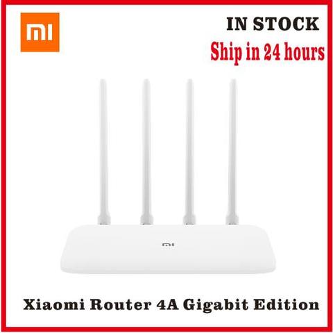 Xiaomi Mi Router 4A Gigabit Edition 2.4G 5GHz 1167Mbps WiFi Repeater High Gain 4 Antenna Network Extender Smart Home remote ► Photo 1/6
