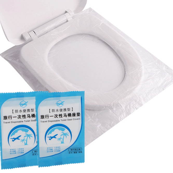 Travel Bathroom Disposable Toilet Seat Cover Cushion Paper Pad Waterproof 
