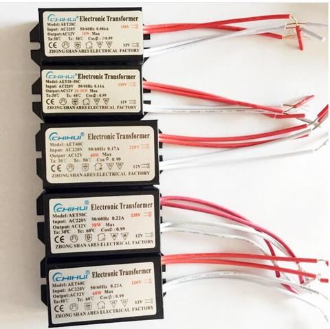 3 years warranty Sufficient Power Electronic Transformer For Halogen Lamp AC 220V To AC12V 20W-250W Optional ► Photo 1/6