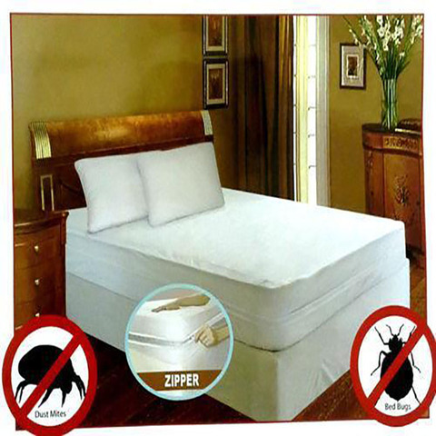 Premium Zippered Mattress Encasement Bed Bug Dust Mite Proof and Waterproof Breathable Noiseless and Viny Free Twin Queen Size ► Photo 1/4