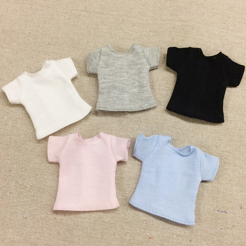 1PCS 1/6 Doll's T-Shirt for blyth Causal Clothes barbi shirts for Licca, Azone, kurhn Doll Shirt Accessories ► Photo 1/3