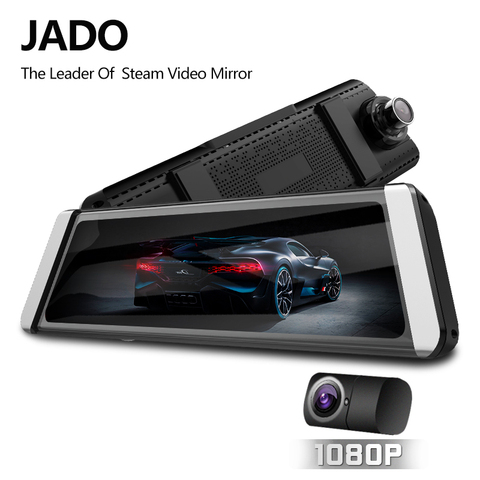 JADO D800s X6 Stream Rearview Mirror LDWS GPS Track 10 IPS Touch Screen Full HD 1080P Car Dvrs  Dash cam ► Photo 1/1