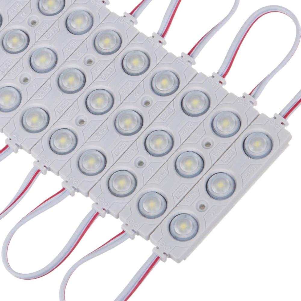 20pcs SMD 5050 Waterproof LED Module IP65 White Light for Double-sided Lightbox