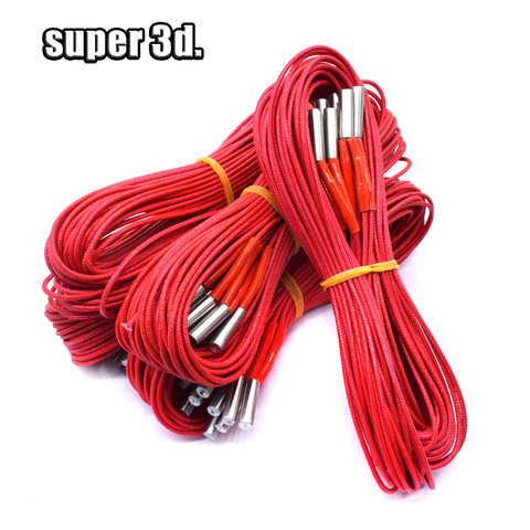 5pcs Reprap 12V/24V 40W 6mm*20mm Ceramic Cartridge Heater Cable length 100cm/150cm for 3D Printer Prusa Mendel ► Photo 1/6