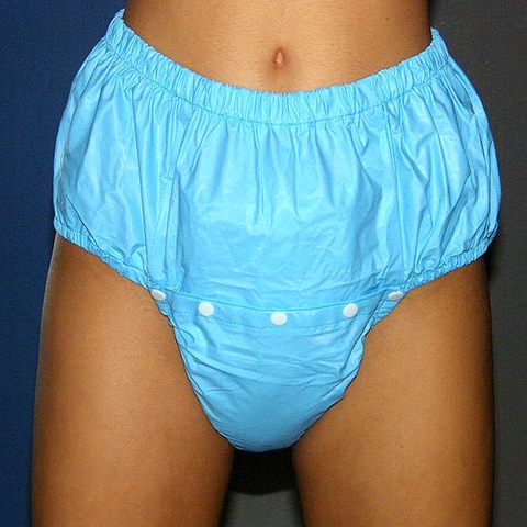 Free Shipping FUUBUU2211-Blue-XXL-1PCS Open front waterproof pants adult  non disposable diaper incontinence pants for adults ► Photo 1/2
