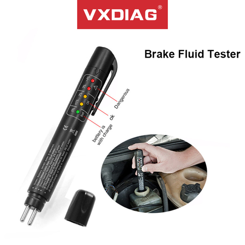 Universal car accessories Brake Fluid Tester diagnostic tools Accurate Oil Quality 5 Leds Auto Vehicle brake fluid testing tool ► Photo 1/6