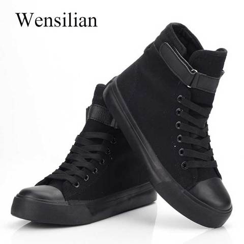 High Top Sneakers Women Vulcanize Shoes Basket Femme White Canvas Shoes Woman Lace Up Trainers Women Tenis Feminino Casual ► Photo 1/6