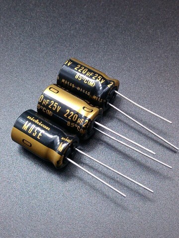 2022 hot sale 10pcs/30pcs Nichicon KZ 220uF/25V genuine spot 220uf 25v audio import for capacitor free shipping ► Photo 1/2