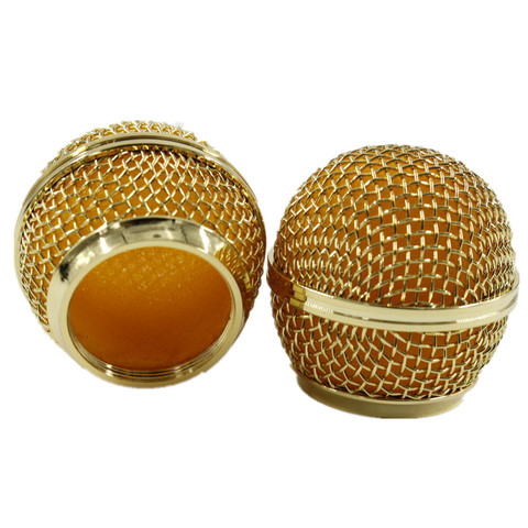 New Replacement Gold Plated Mesh Ball Head Mesh Microphone Grille for SM58 BETA58 ► Photo 1/6