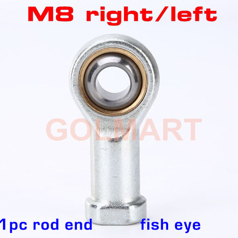 SI8T/K M8 hole 8mm metric fish eye Rod Ends bearing female thread ball joint bearing right hand Auto Damper Oscillating ► Photo 1/6