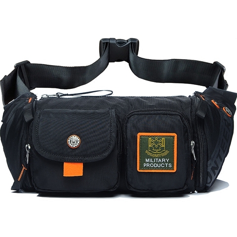 Men Waist Pack Bag Waterproof Oxford Multi-Capacity Pouch Bum Purse Crossbody Messenger Chest Bag Fashion Hip Belt Fanny Pack ► Photo 1/6