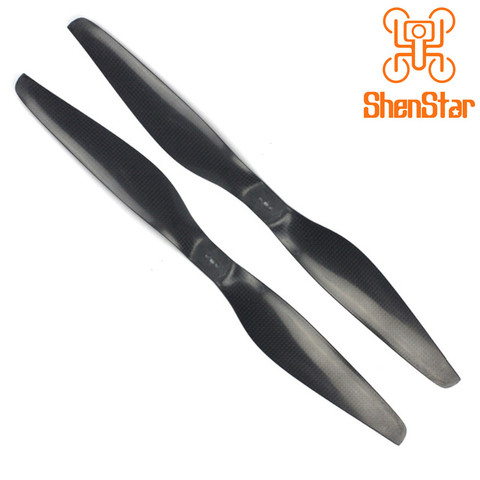 18x5.5 3K Carbon Fiber Propellers 18inch CW CCW 1855 Props for  Multicopter Quadcopter with 3 holes Middle 4mm Side 3mm ► Photo 1/1