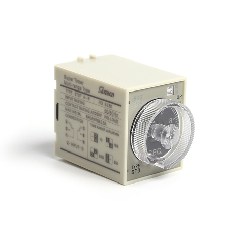 2022 New arrival good quality good price 220V ST3PA-A/B/C/D/E/F/G Time relay 220V TimerTime Relay 8 pins off delay timer relay  ► Photo 1/6