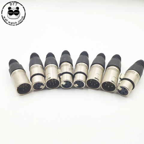 3P 4P 5P XLR Microphone Audio Cable Plug 3/4/5/6/7 Pin XLR Male Female Connector Cannon Cable Terminals for MIC Solder Connector ► Photo 1/5