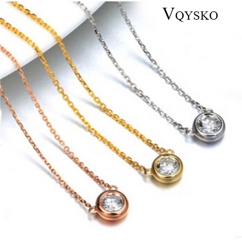 Fashion Crystal Jewelry 316L Stainless Steel Pendants Necklaces for women ► Photo 1/6