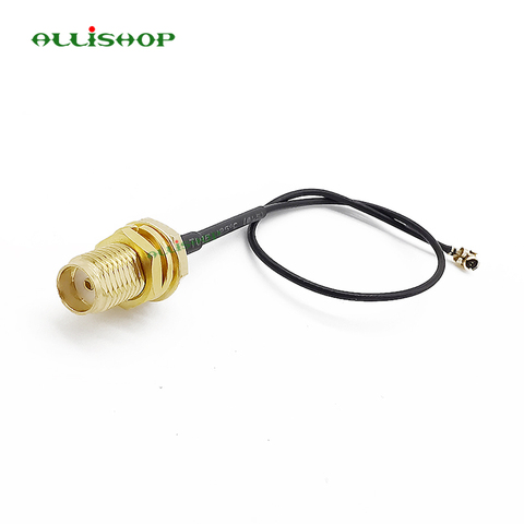 ALLiSHOP sma pigtail SMA female socket jack to U.FL IPX connector 1.13 cable pigtail for Wifi router phone wireless AP PCI ► Photo 1/6