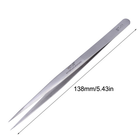 1PCS original Vetus ST-10 ST-11 ST-12 ST-13 ST-14 ST-15 ST-16 ST-17 Stainless Steel Precision Straight Tweezers ► Photo 1/6