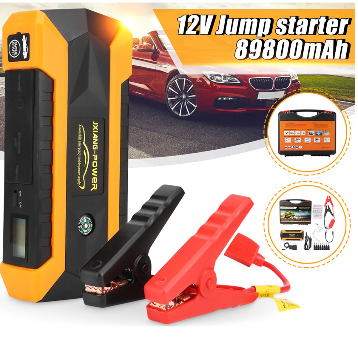 1set 89800mAh 12V 4USB Car Battery Charger Starting Car Jump Starter  Booster Power Bank Tool Kit For Auto Starting Device - Price history &  Review, AliExpress Seller - Kroak Winda Store