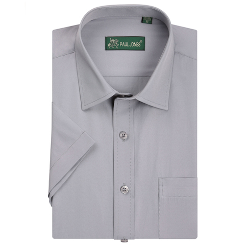 Men's Short Sleeve Shirts Men Business Formal Dress Shirts Social Shirt Classic Style Brand Non-Iron Male Shirts Office Wear ► Photo 1/6