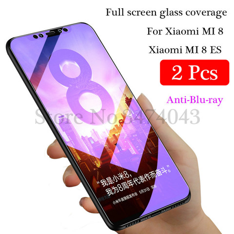 2Pcs/lot 9H Tempered Glass for Xiaomi Mi 8 9 MI8 lite SE Screen Protector Full Cover Glass For Xiaomi Mi 8 9 9SE Protective Film ► Photo 1/6