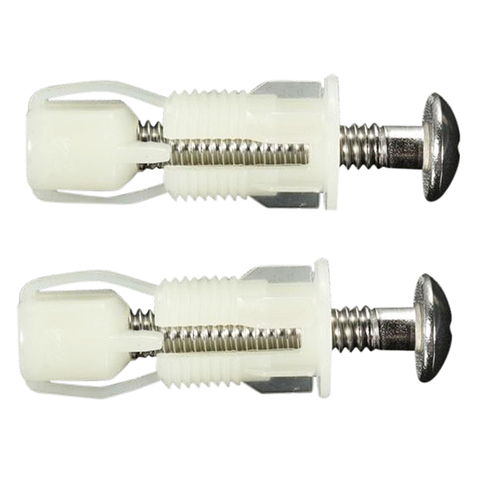 2pcs DIY Plastic Toilet Seat Screws Fixings Fit Toilet Seats Hinges Repair Tools Type&Size:4#  38Mmx5mm ► Photo 1/3