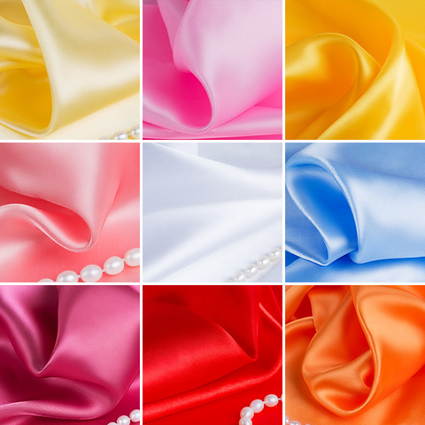100cm*150cm Satin Fabric Satin Color Ding Li Box Lining Silk Big Red Cloth Wholesale Silk Cloth ► Photo 1/6