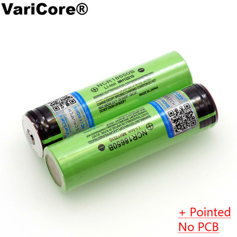 VariCore 100% New Original 18650 NCR18650B 3400mAh 3.7V Li-ion Rechargeable battery with Pointed(No PCB) batteries ► Photo 1/5