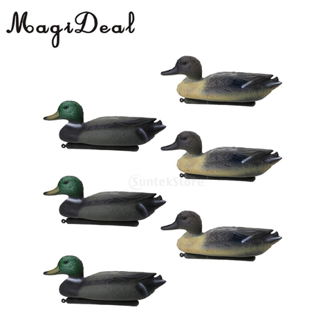 6pcs PE 3D Outdoor Hunting Duck Decoy Floating Lure W/ Keel For Hunting Fishing Accessories Garden Yard Pool Decors Ornaments ► Photo 1/6