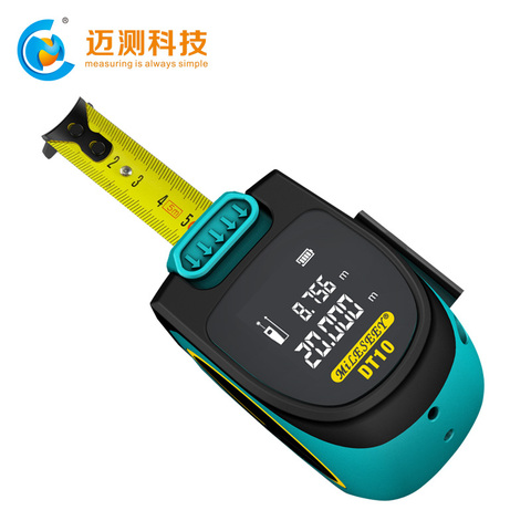 DT10 2-in-1 Digital Laser Measure with LCD Display Measuring tape Laser Rangefinder Measuring tools ► Photo 1/4