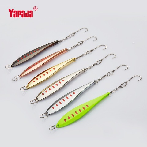 YAPADA Ice Fishing 517 Paddle 12g 72X14X7mm Single Hook Multicolor Metal Jigging Spoon Fishing Lures ► Photo 1/6