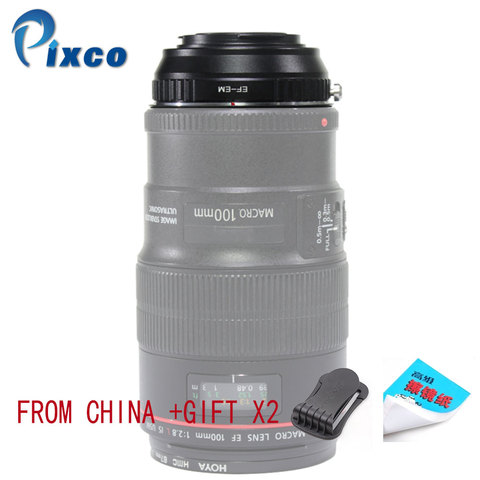 Pixco For EF-for EOS M Focal Reducer Speed Booster Turbo Adapter suit For Canon EF Lens to for Canon EOS M M6 M5 M10 M3 M2 M ► Photo 1/5