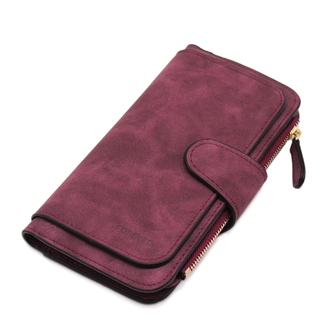 Brand Leather Women Wallets Designer Zipper Long Wallet Women Card Holder Coin Purse Bags for Women 2022 Carteira Feminina ► Photo 1/6