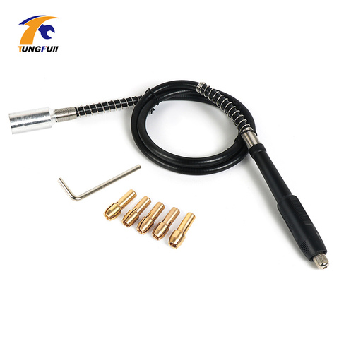 Tungfull Dremel Accessories For Rotary Tools Flexible Shaft For Engraver Chuck For Mini Drill Mini Electric Grinder Polishing ► Photo 1/6