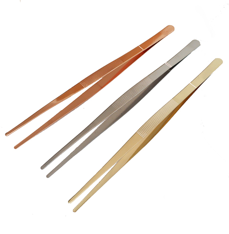 Stainless Steel Kitchen Seafood & bar Tweezer Food Tongs Tool Garnish Tongs Bar Accessories Copper/Gold Plated ► Photo 1/6