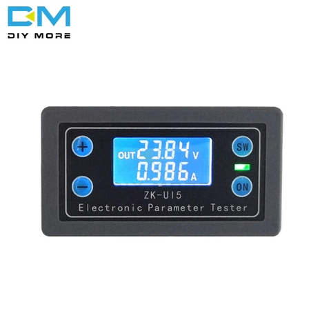 DC 5V-38V Digital LCD Display Voltmeter Ammeter Multi-function Volt Current Voltage Meter Tester Sound Light Alarm Indicator ► Photo 1/2