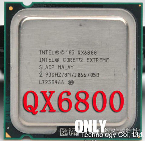 Free shipping QX6800 CPU/Socket 775/2.93GHz/FSB 1066MHz/SLACP/65nm/130W/Desktop Processor scrattered pieces ► Photo 1/1