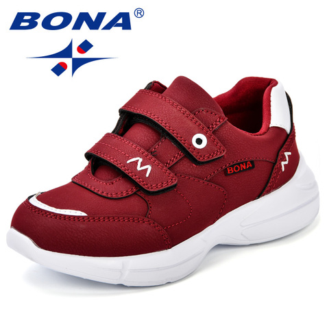 BONA New Kids Casual Shoes Fashion Children Breathable Leisure Shoes Spring Autumn Boys And Girls Sneakers Comfortable Outsole ► Photo 1/1