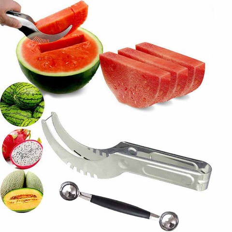 Watermelon Melon Fruit Scooper Dig Ball Ice Cream Digger Scoop Tools Spoon  Cookie Melon Baller Scoop