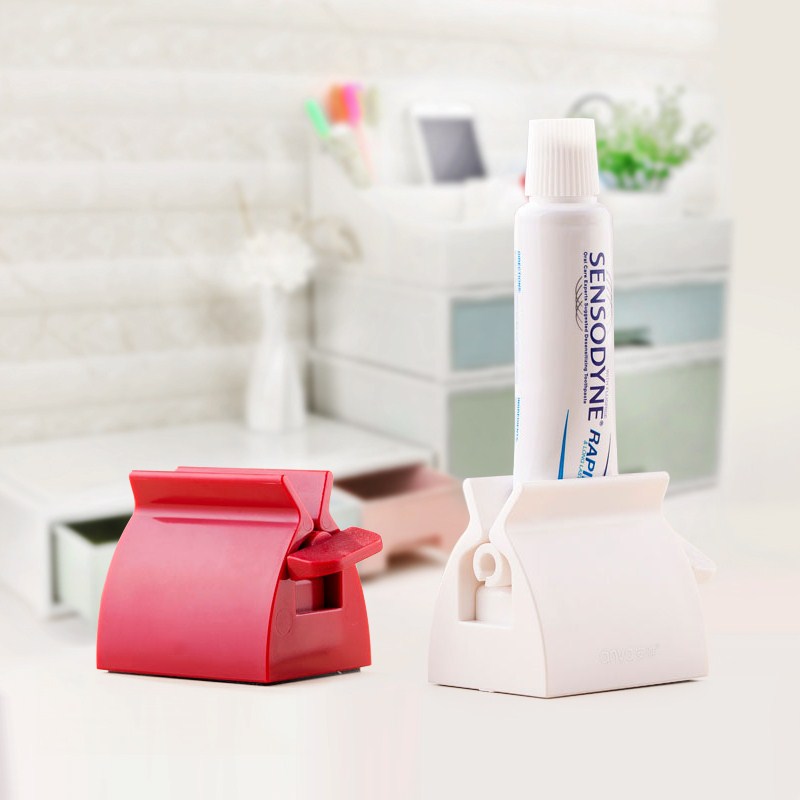1pc Easy Toothpaste Tube Squeezer Plastic Dispenser Rolling Bathroom Accessories