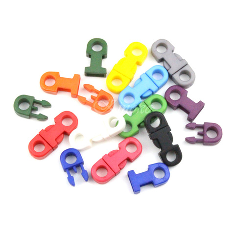 25pcs/Pack 5mm Plastic Safety Clasp Straight Side Release Buckle For Necklace Paracord Bracelet ► Photo 1/2