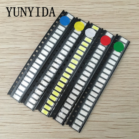 YUNYIDA 100pcs=5 colors x 20pcs SMD 5730 5630 LED Diode Assortment KIT  LED Diode Kit Green / RED / White / Blue / Yellow ► Photo 1/1