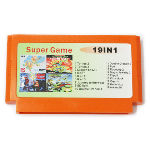 Real Game No Repeat 19 in 1 Game Cartridge 8 Bit Game Card ► Photo 1/1