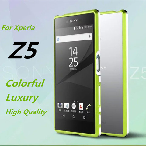 Z5 Dual Bumper case Luxury Deluxe Ultra Thin Protective aluminum Bumper Frame Case For Sony Xperia Z5 E6633 E6653 E6683 5.2-inch ► Photo 1/6